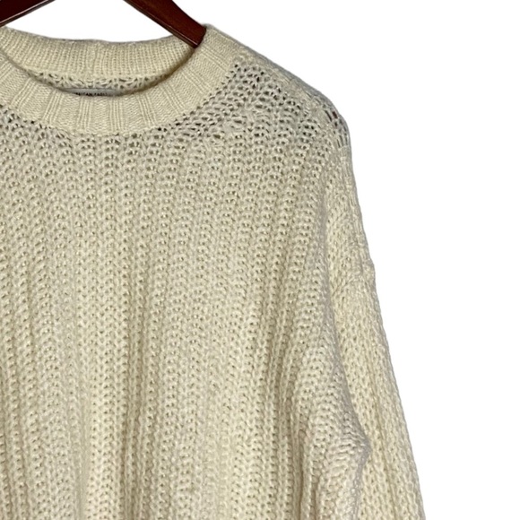 American Eagle Outfitters  Chunky Knit Drop Shoulders Oversized Crop Sweater S - Picture 7 of 16